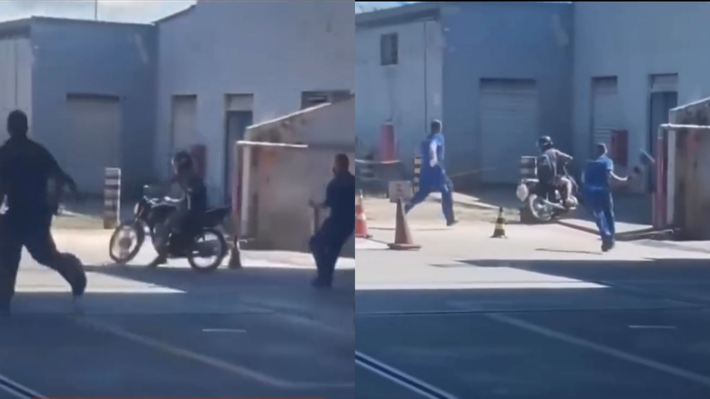 Vídeo mostra motociclista fugir sem pagar R$ 52 de combustível em posto de Goiás