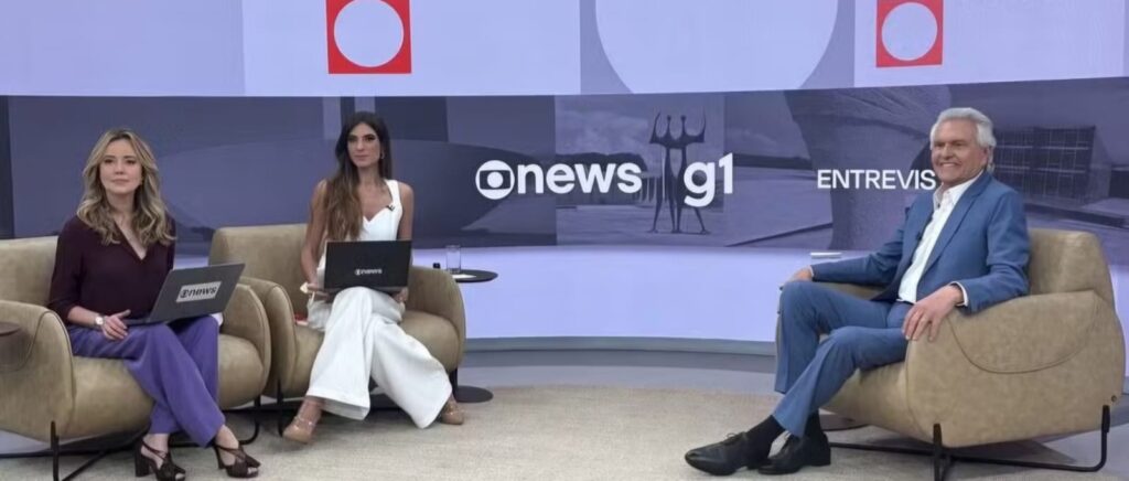 Caiado propõe criar polícia sul-americana para combater facções criminosas durante entrevista ao g1 e à GloboNews