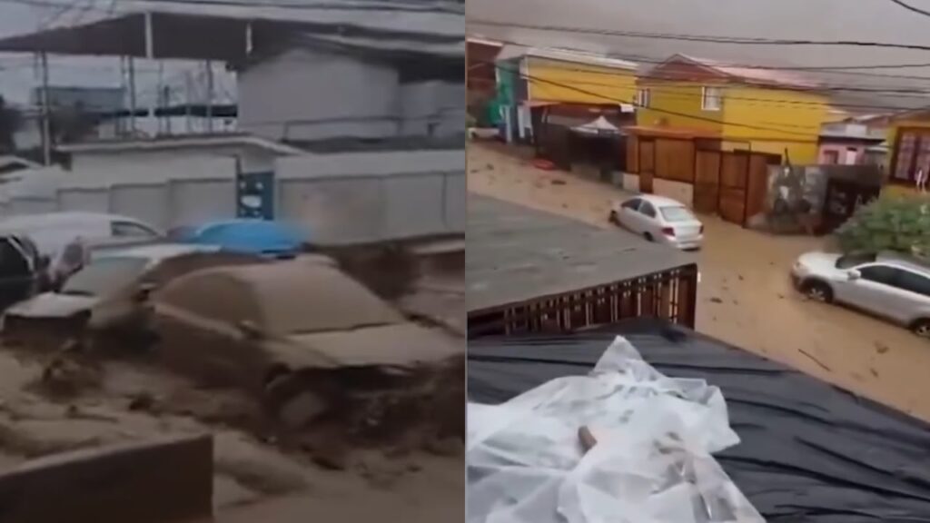 Vídeo: Chile decreta estado de exceção após chuvas deixarem um morto e 2 mil desabrigados