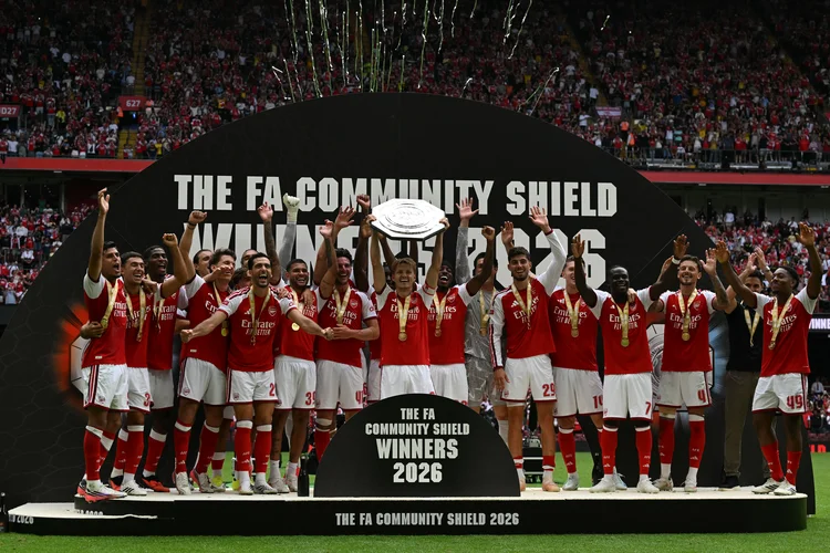 Arsenal dá show, vence o City por 3 a 0 e conquista a Supercopa