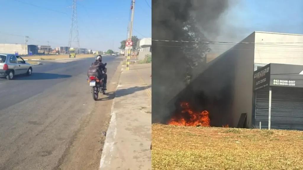 Com uso de inteligência artificial, PM prende motociclista por série de incêndios em Goiânia