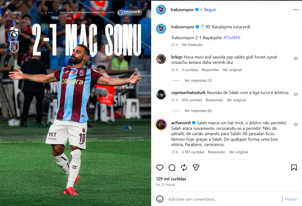 Volante brasileiro de 32 anos reencontra Mohamed Salah no clube turco após passagem vitoriosa pelo Liverpool e título do Campeonato Saudita com o Al-Ittihad