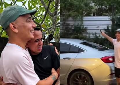 João Gomes presenteia amigo Denny Alex com carro zero e momento emociona internautas