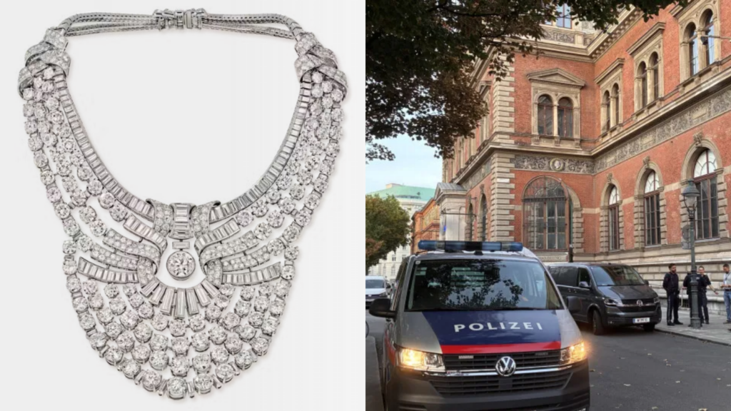 Rainha do Egito teve colar com 673 diamantes, avaliado em R$ 24 milhões, roubado