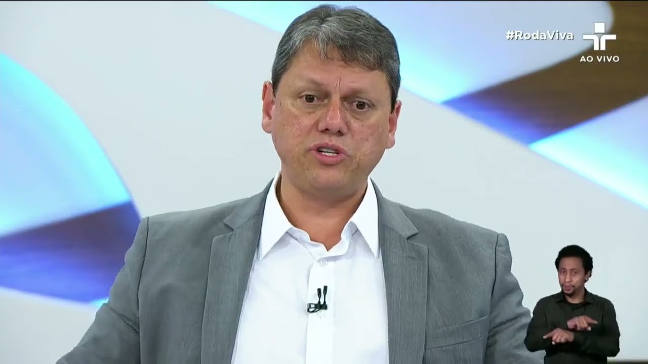 Tarcísio cancela participação no Roda Viva às vésperas de entrevista com Haddad