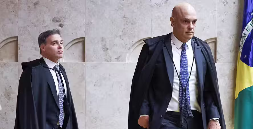 Conflito entre Moraes e Mendonça no STF pode impactar eleições de 2026, diz Financial Times