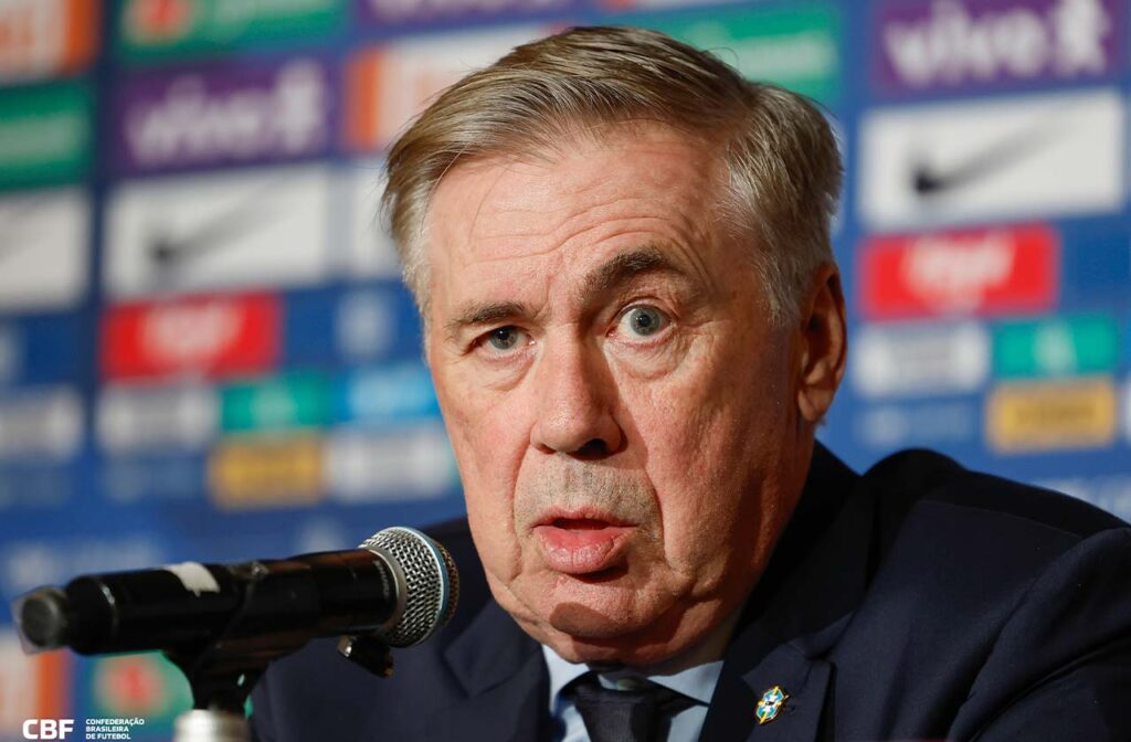Ancelotti inicia novo ciclo na Seleção com desfalques e espaço para estreantes