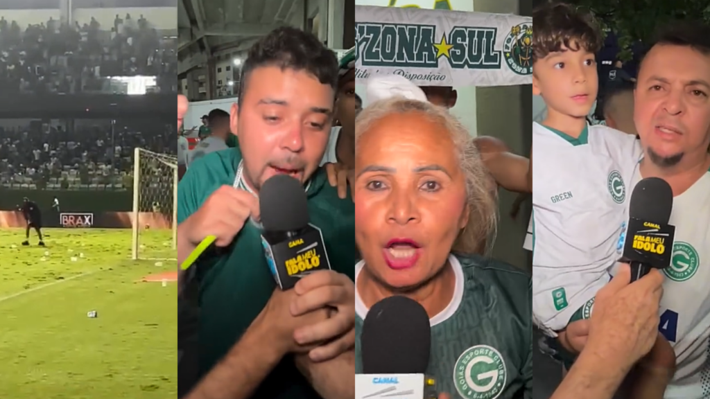 Vídeo: Derrota para Atlético-GO faz torcida do Goiás explodir em protestos na Serrinha