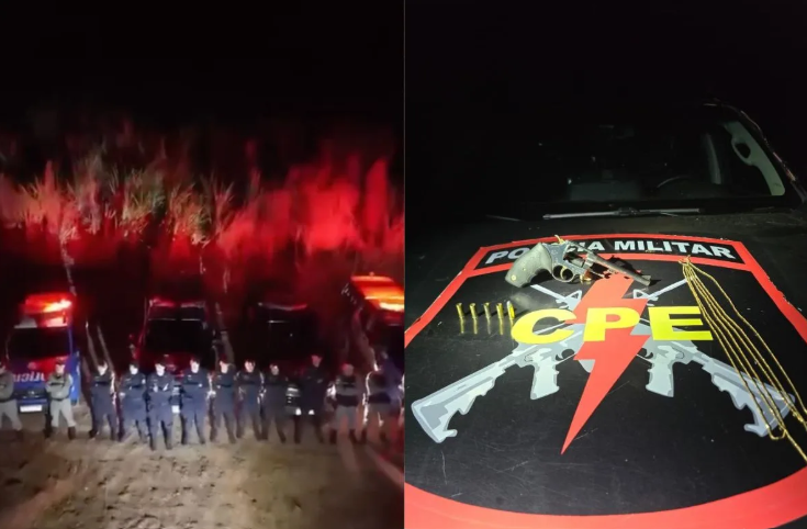 Roubo em fazenda termina com suspeito morto após confronto com a polícia em Vila Propício