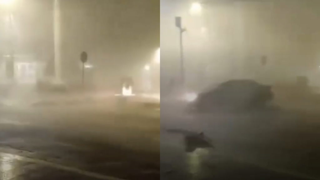 Chuva com ventos fortes causa estragos e deixa população sem energia em Varginha (MG). Veja vídeo