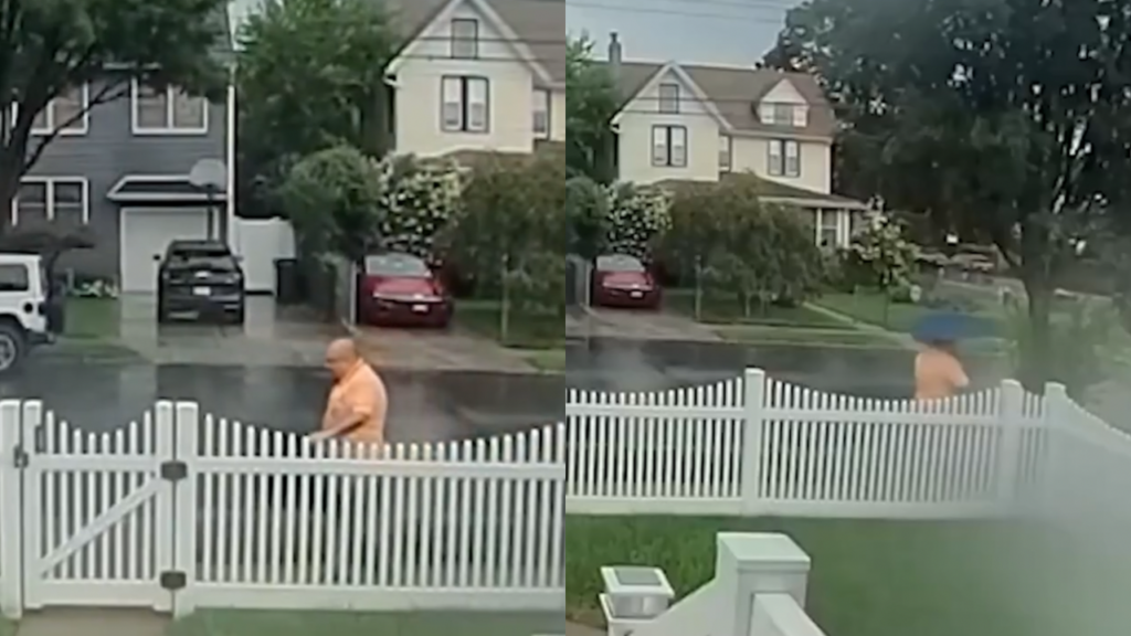 Homem é atingido por raio em Nova York enquanto andava na chuva. Assista ao vídeo