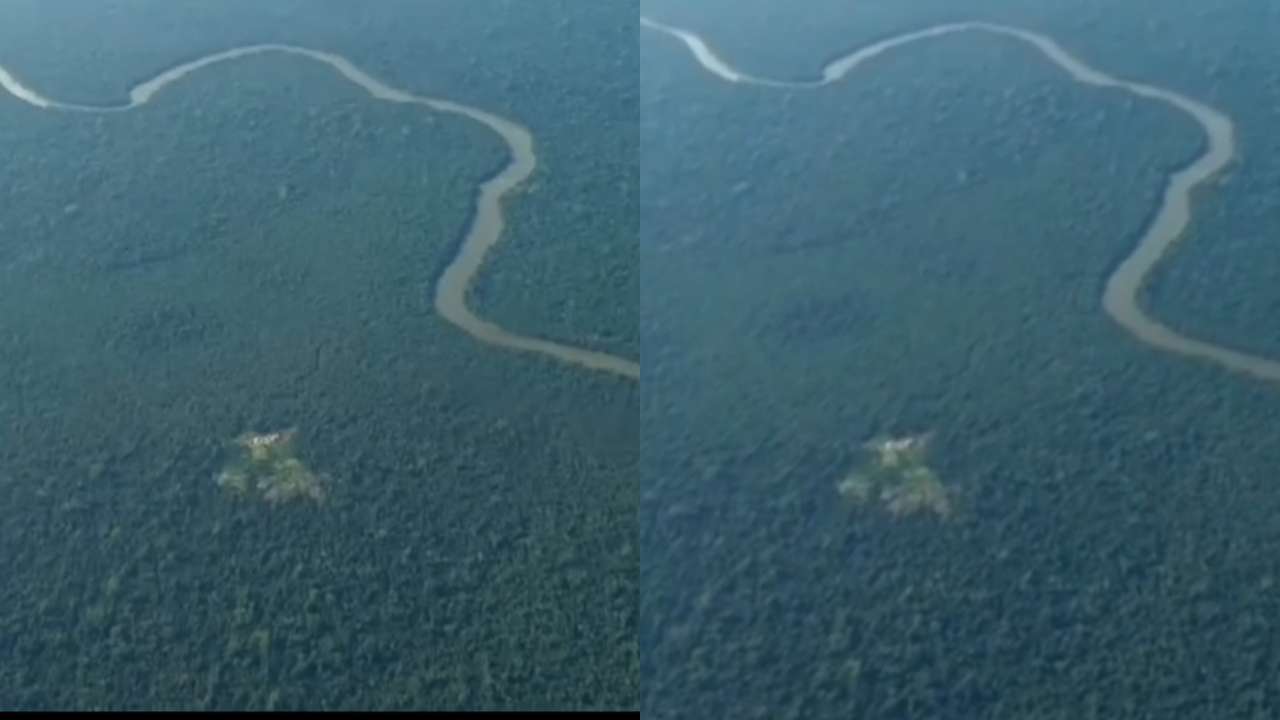 Voo sobre Amazônia registra comunidade indígena cercada pela floresta; veja vídeo