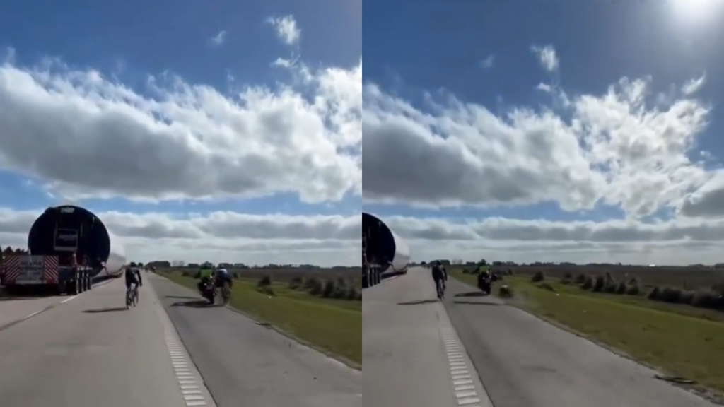 Vídeo: ciclista é atingido por policial de moto durante treino na Argentina