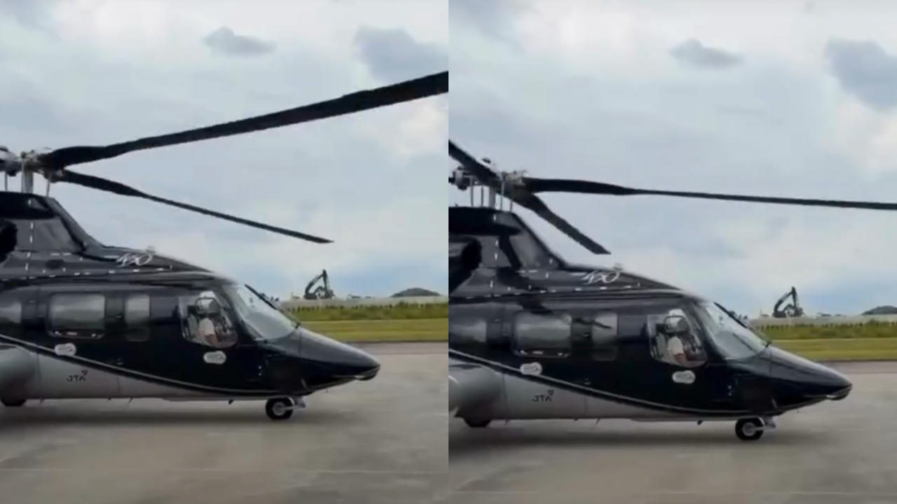 Vídeo: Veja imagens do helicóptero que levava cantor Rick antes de perder contato em SC