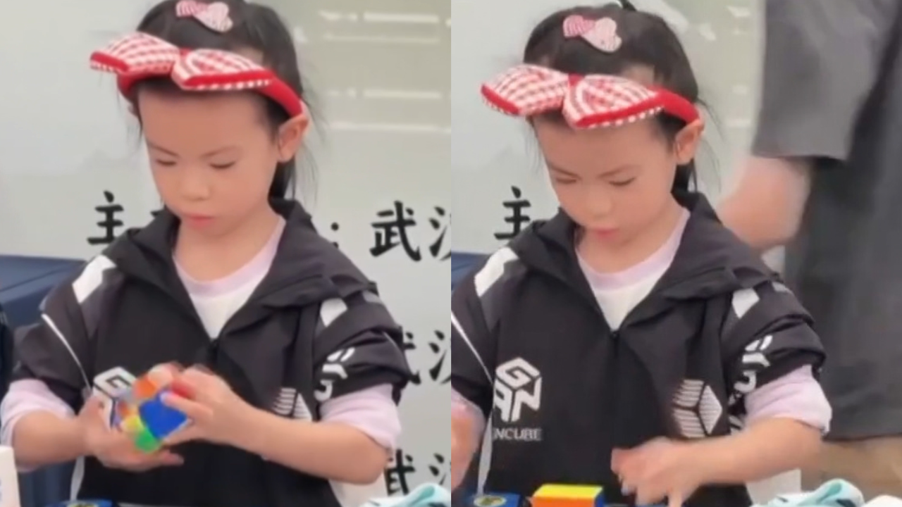 Menina de 6 anos quebra recorde mundial de cubo mágico com média de 4,27 segundos; veja vídeo