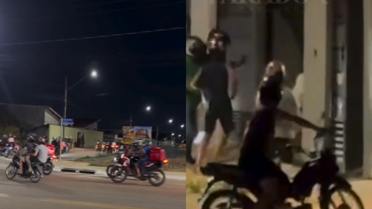Vídeo: Carro e casa ficam destruídos após ataque de motociclistas a entregador