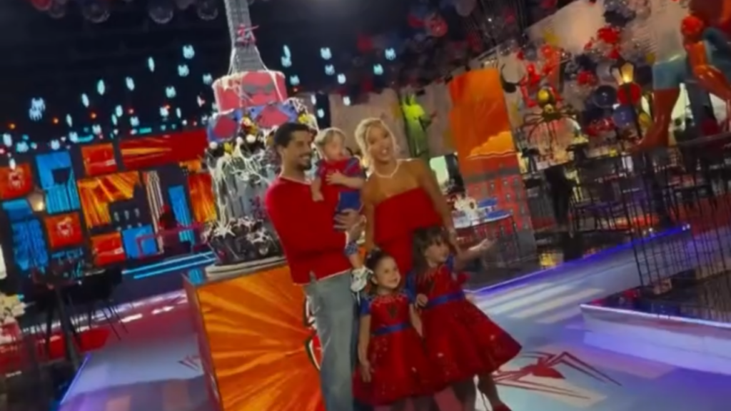 Vídeo: Zé Felipe e Virginia Fonseca fazem festa do homem-aranha para José Leonardo