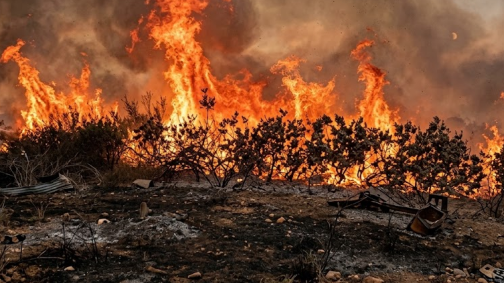 Incêndio de grandes proporções atinge reciclagem e assusta moradores em Anápolis. Veja vídeo