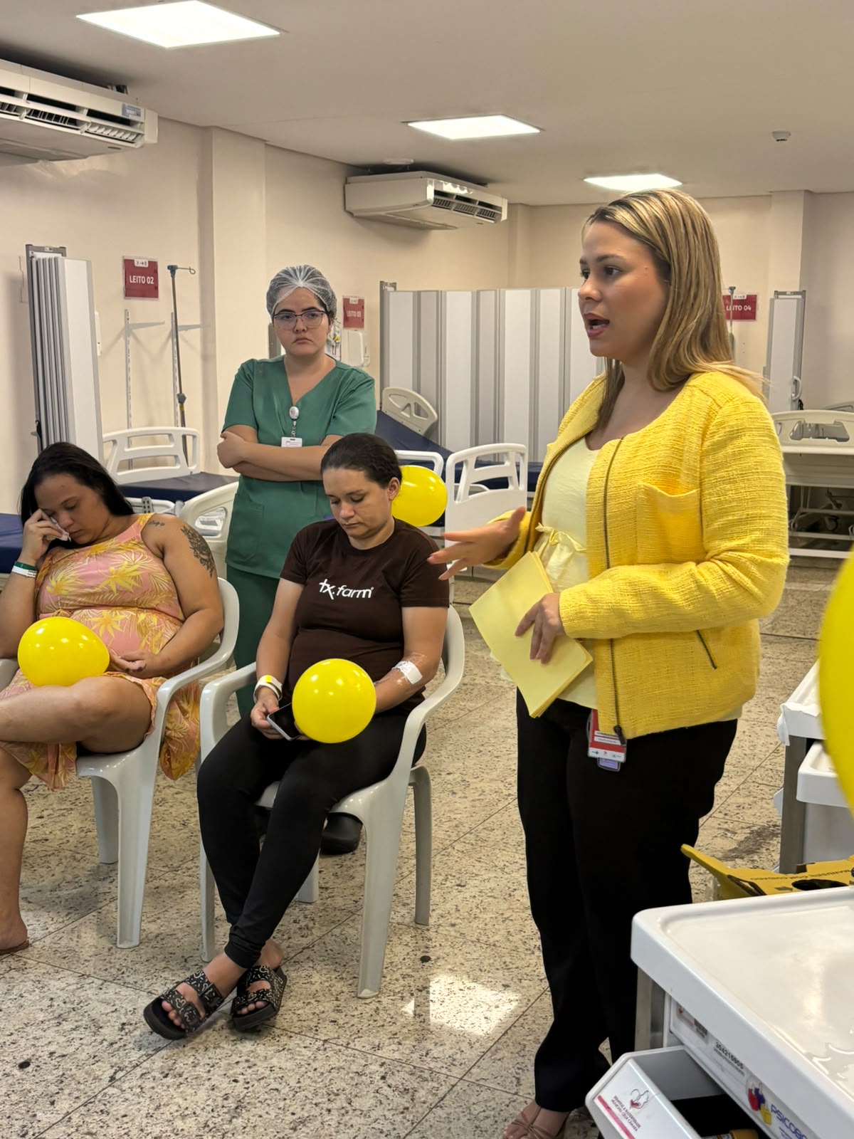 HMMCC promove ação de Setembro Amarelo com foco na saúde mental no pós-parto