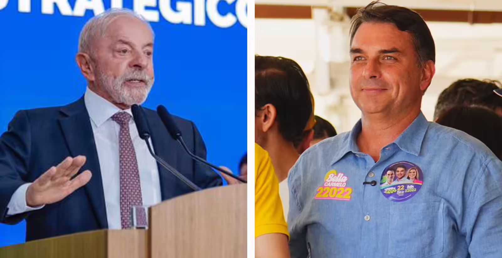 Flávio Bolsonaro aparece com 45% e Lula tem 44% em cenário de 2º turno, aponta Real Time