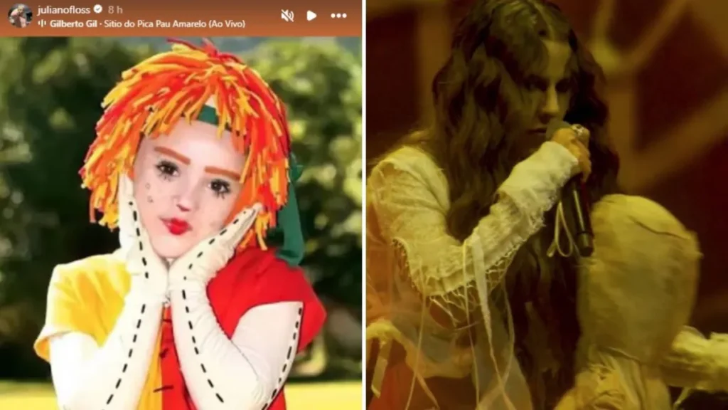 Juliano Floss publica foto de Emília após performance de Marina Sena no Rock in Rio