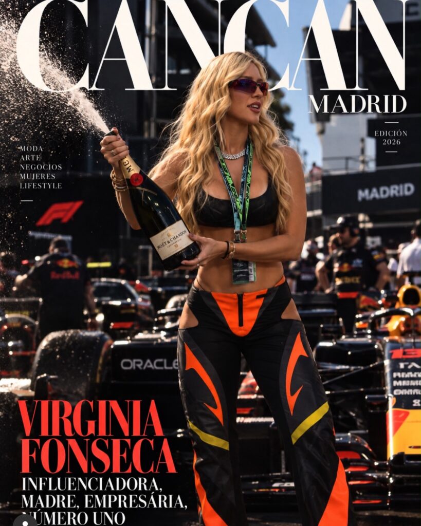 Virginia Fonseca ganha destaque em revista espanhola após repercussão de look na Fórmula 1