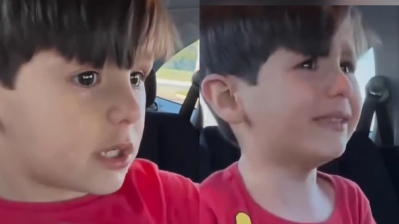 Menino chora ao saber que mãe vai dirigir e diz: "A gente vai morrer"; veja vídeo