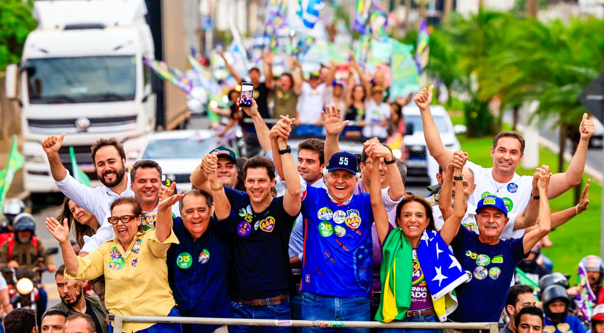 Ao lado de Daniel Vilela, Caiado afirma que "Goiás mostrou ao Brasil o que é boa gestão"