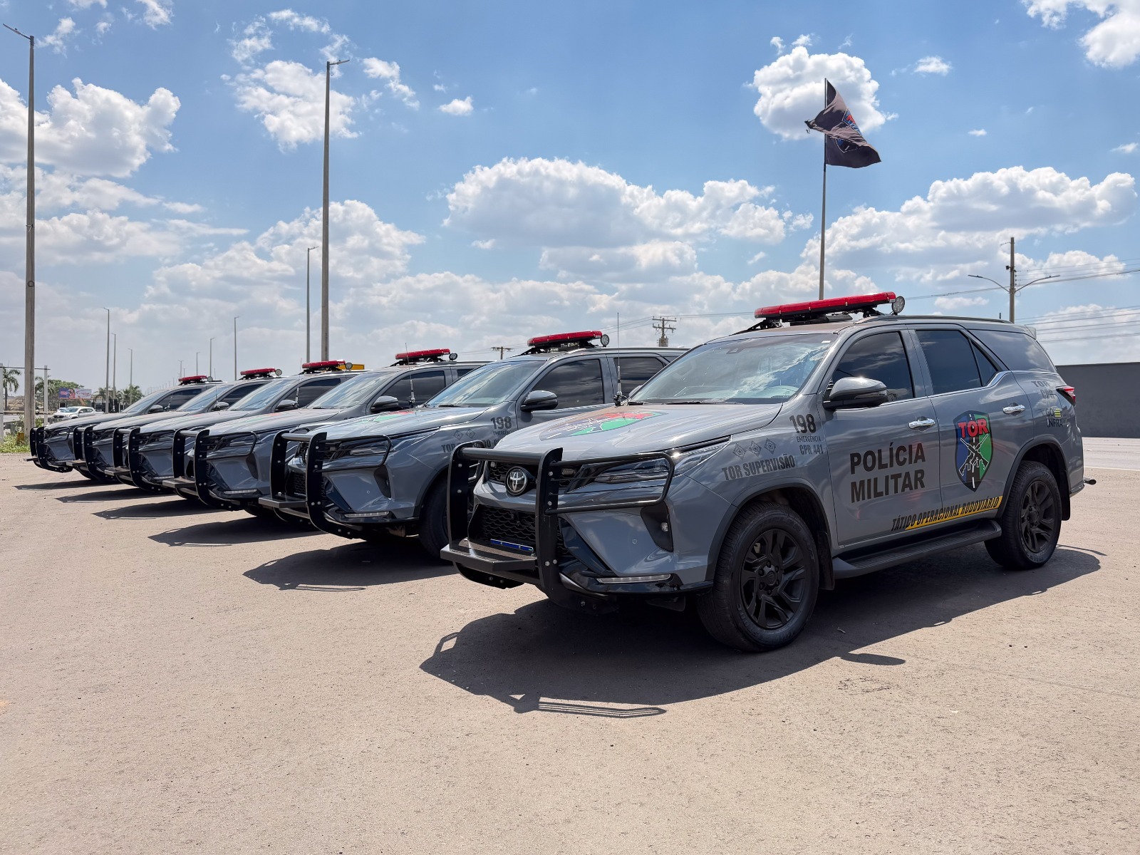 Polícia Militar recebe nova frota com mais de 1,6 mil viaturas