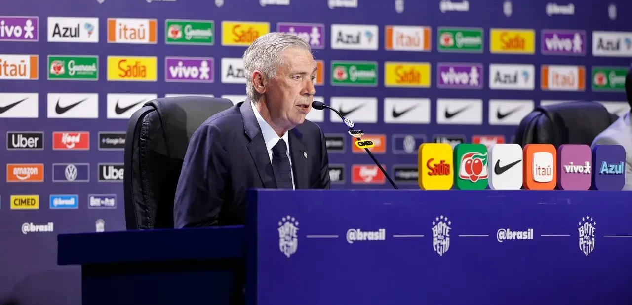 Ancelotti convoca Seleção Brasileira para amistosos contra Austrália e Índia nesta quarta (9)