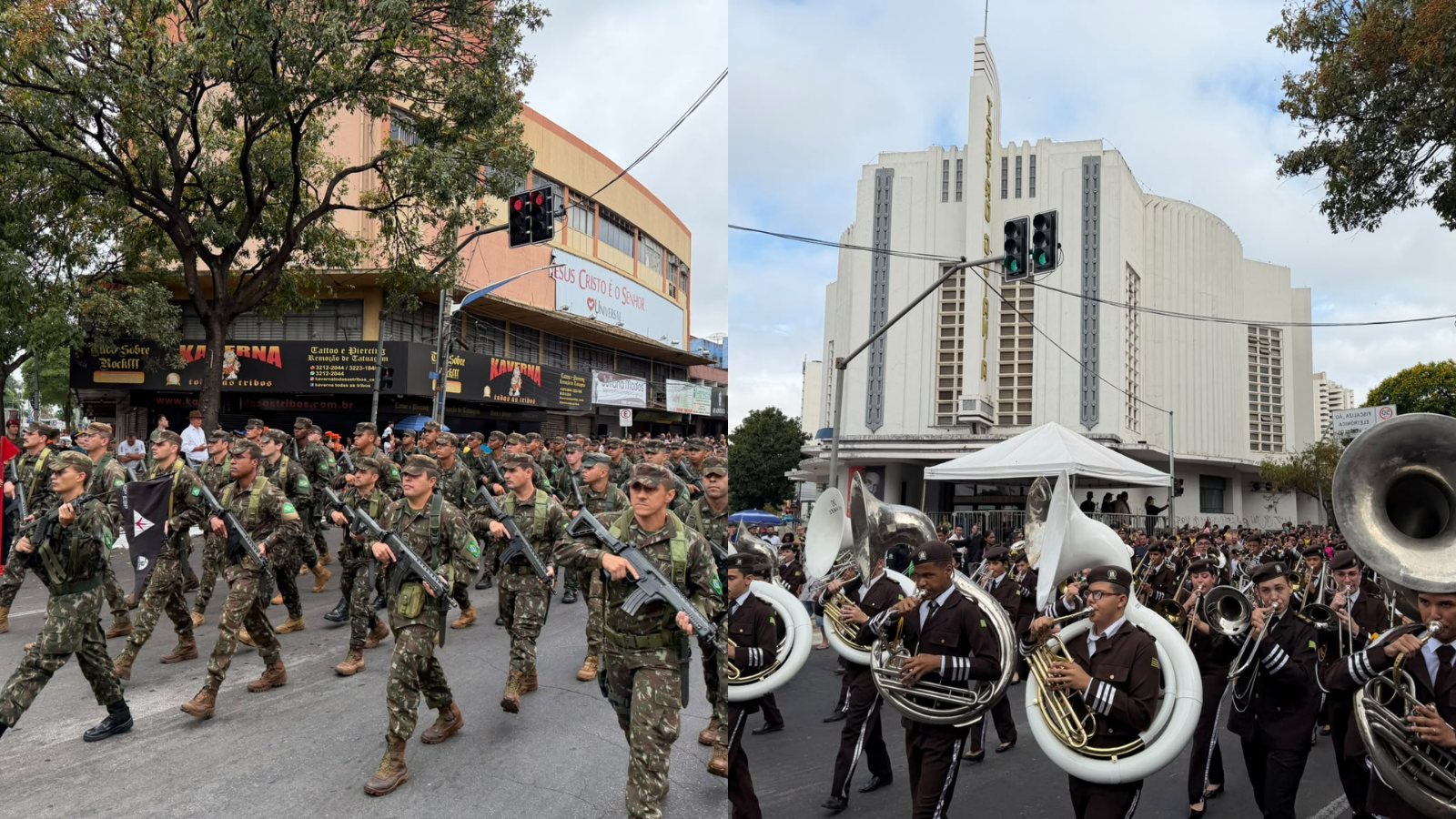 Desfile cívico-militar reúne mais de 15 mil pessoas no centro de Goiânia