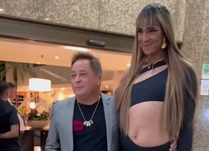 Leonardo se surpreende ao descobrir altura de fã de 2,02 metros durante encontro