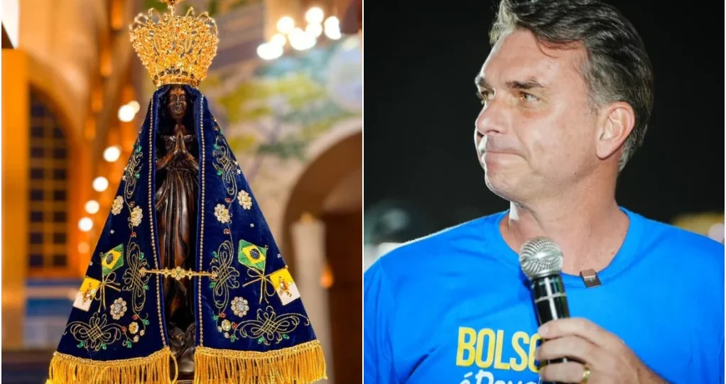 Nossa Senhora Aparecida é envolvida em falsa associação com Flávio Bolsonaro