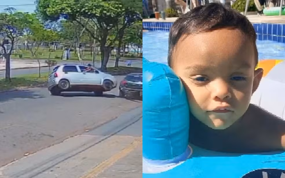 Menino de 2 anos morre após carro bater e capotar em Goiânia; criança estava no colo da mãe sem cadeirinha