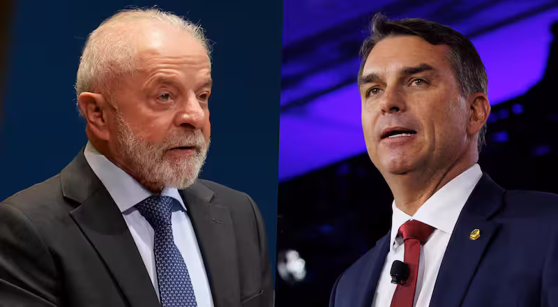 Flávio Bolsonaro tem 52% dos votos válidos contra 48% de Lula, aponta Real Time Big Data