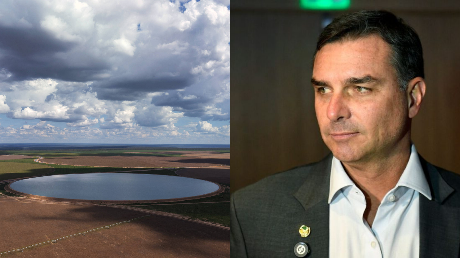 Flávio Bolsonaro propõe ampliar irrigação em região que enfrenta seca de rios