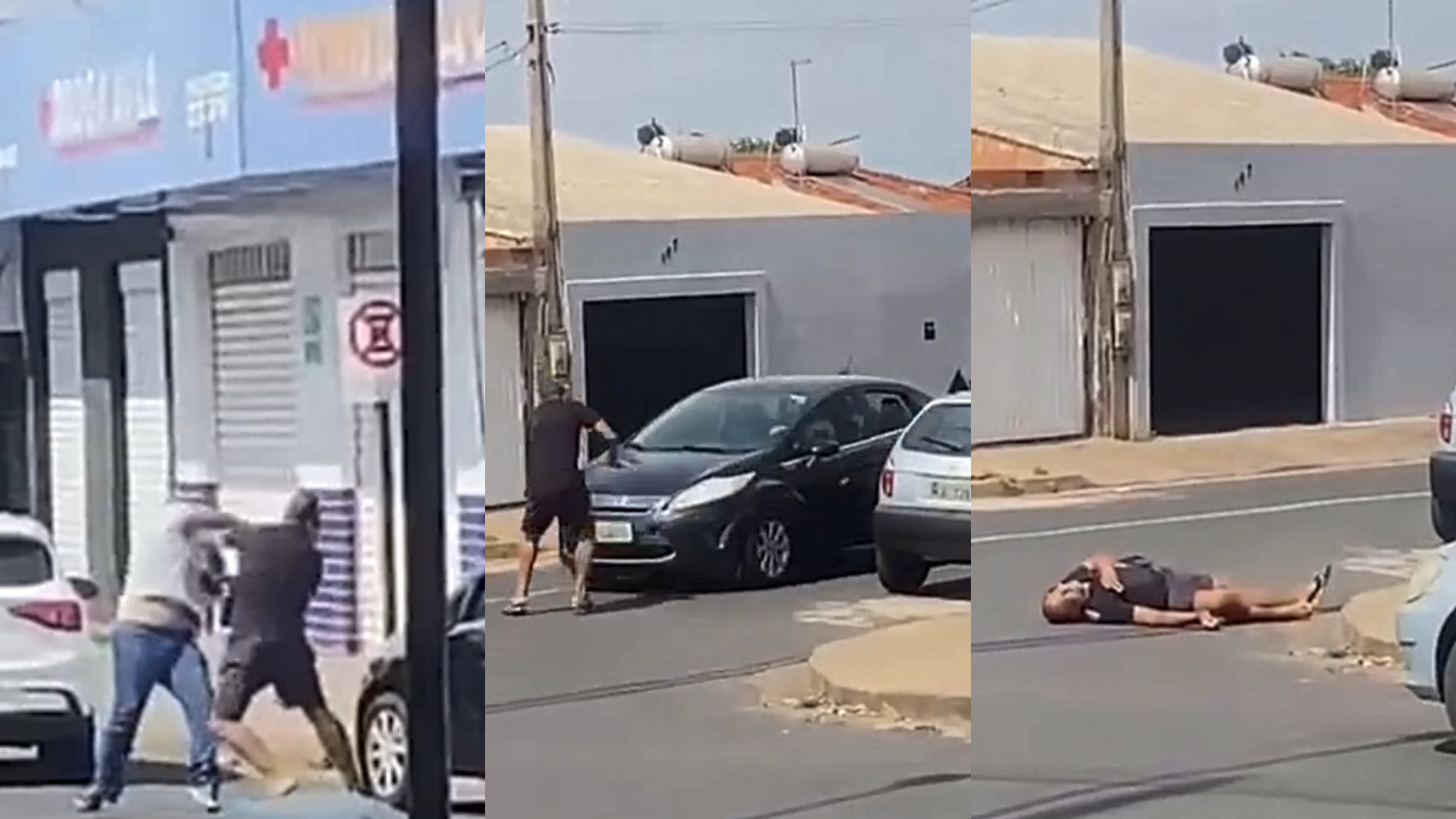 Vídeo: discussão de trânsito termina com homem atropelado no Setor Garavelo