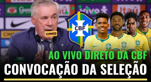 🔴AO VIVO: Convocação da Seleção Brasileira Masculina de Futebol