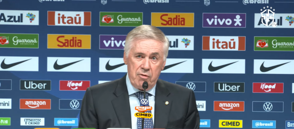 Ancelotti convoca Seleção Brasileira com jovens e deixa Flamengo e Palmeiras fora