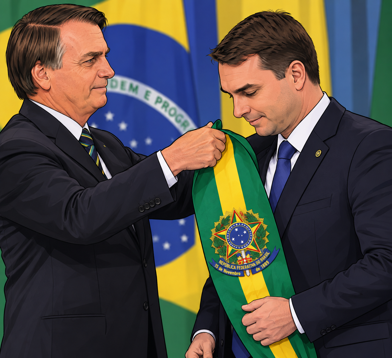 Flávio diz que quem tentou calar Bolsonaro o levará à Presidência