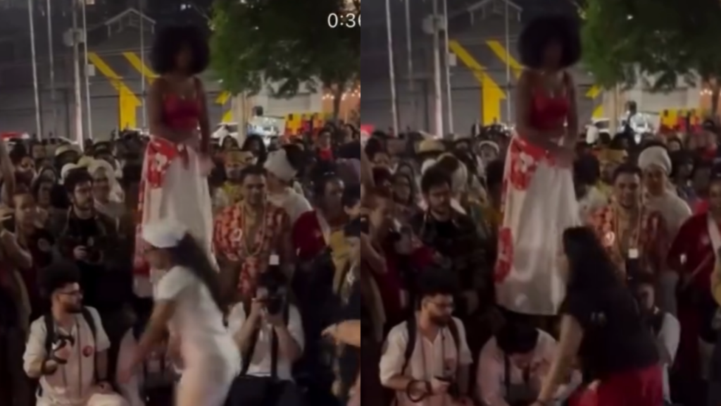 Canto em ato de matriz africana usa expressão “amarrar no cipó” em referência a Flávio Bolsonaro. Veja vídeo