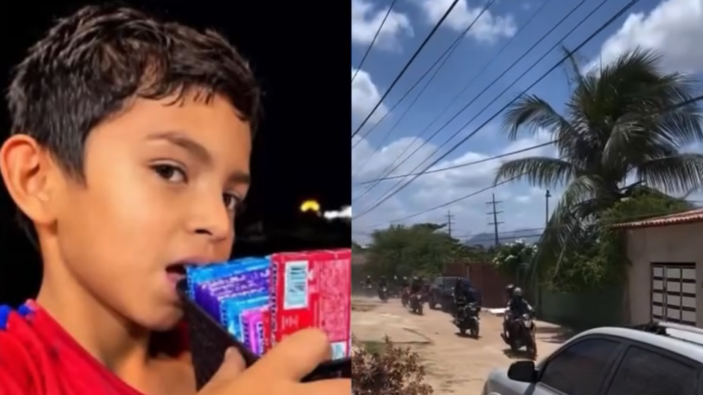 Motoboys se unem para ajudar menino que vende bombons para sustentar família. Assista ao vídeo