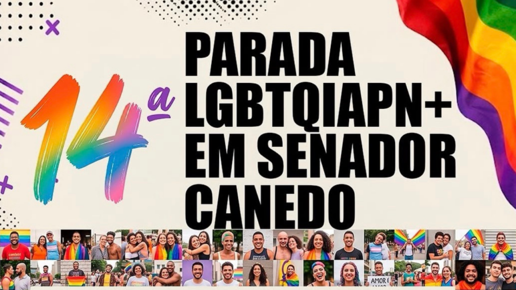 Senador Canedo realiza 14ª parada LGBTQIAPN+ neste domingo (18/10)