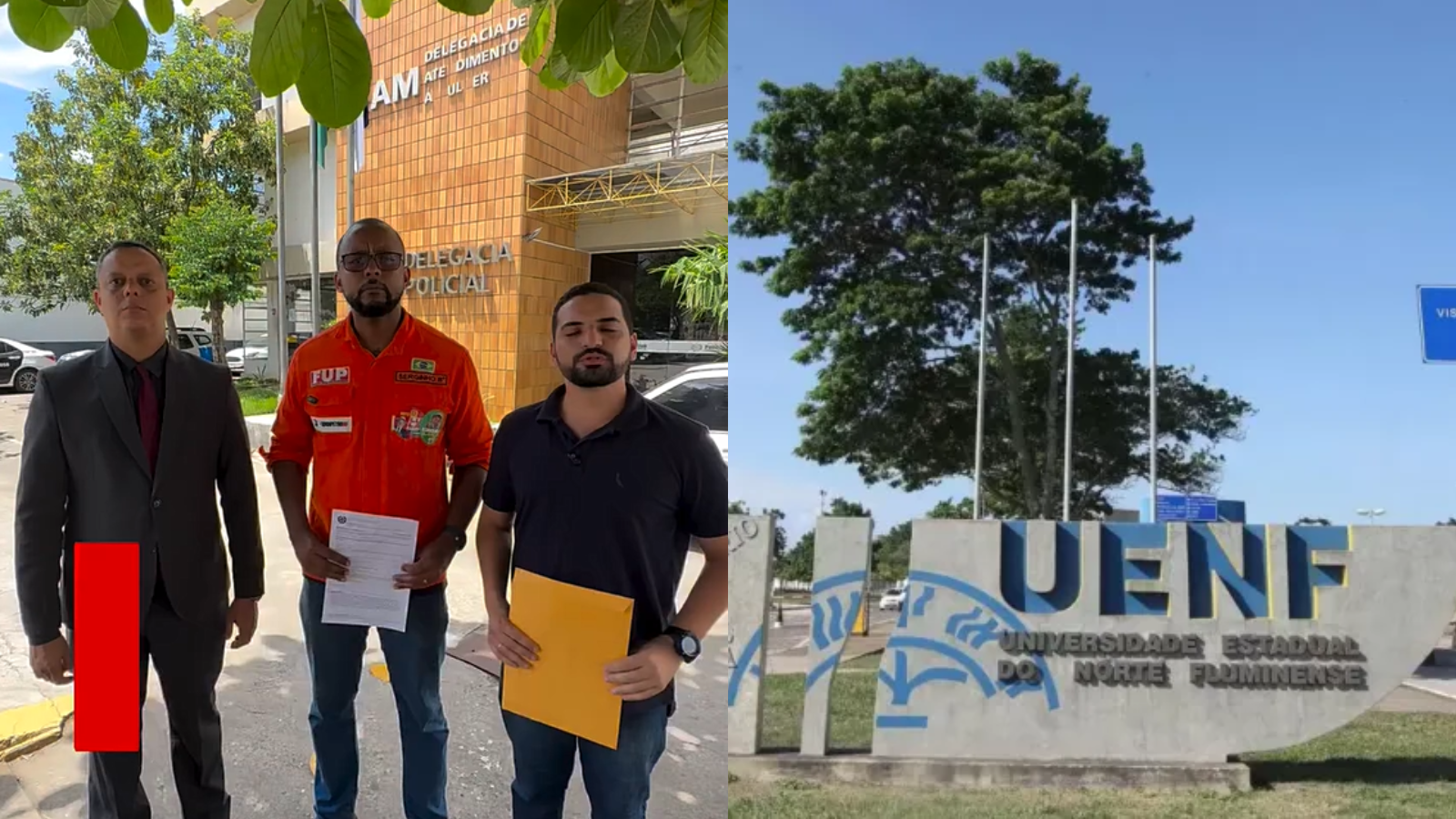 Vídeo: Polícia investiga ameaça de ataque a bomba contra estudantes da UENF em Campos