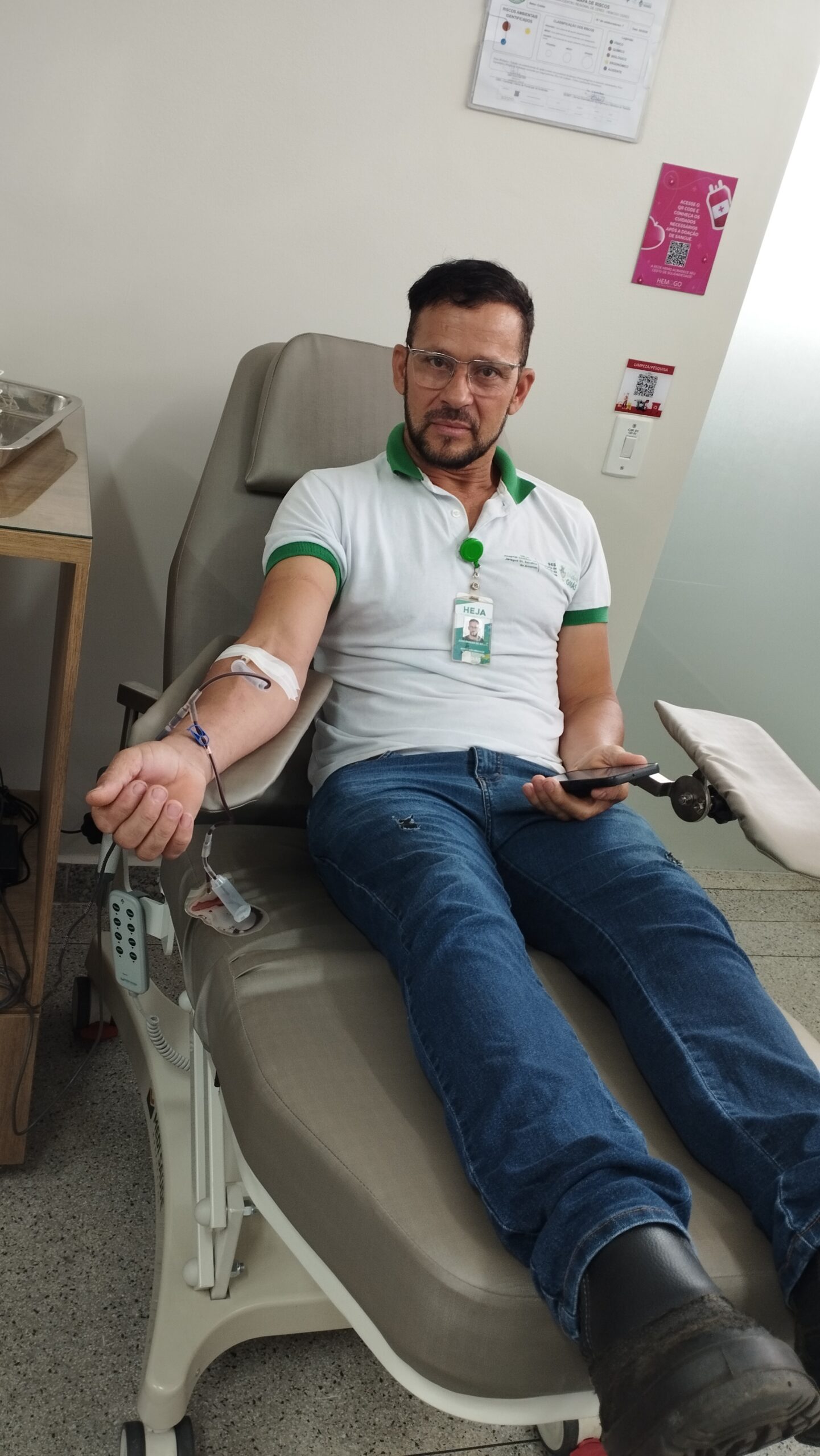 HEJA incentiva doação de sangue entre profissionais da unidade