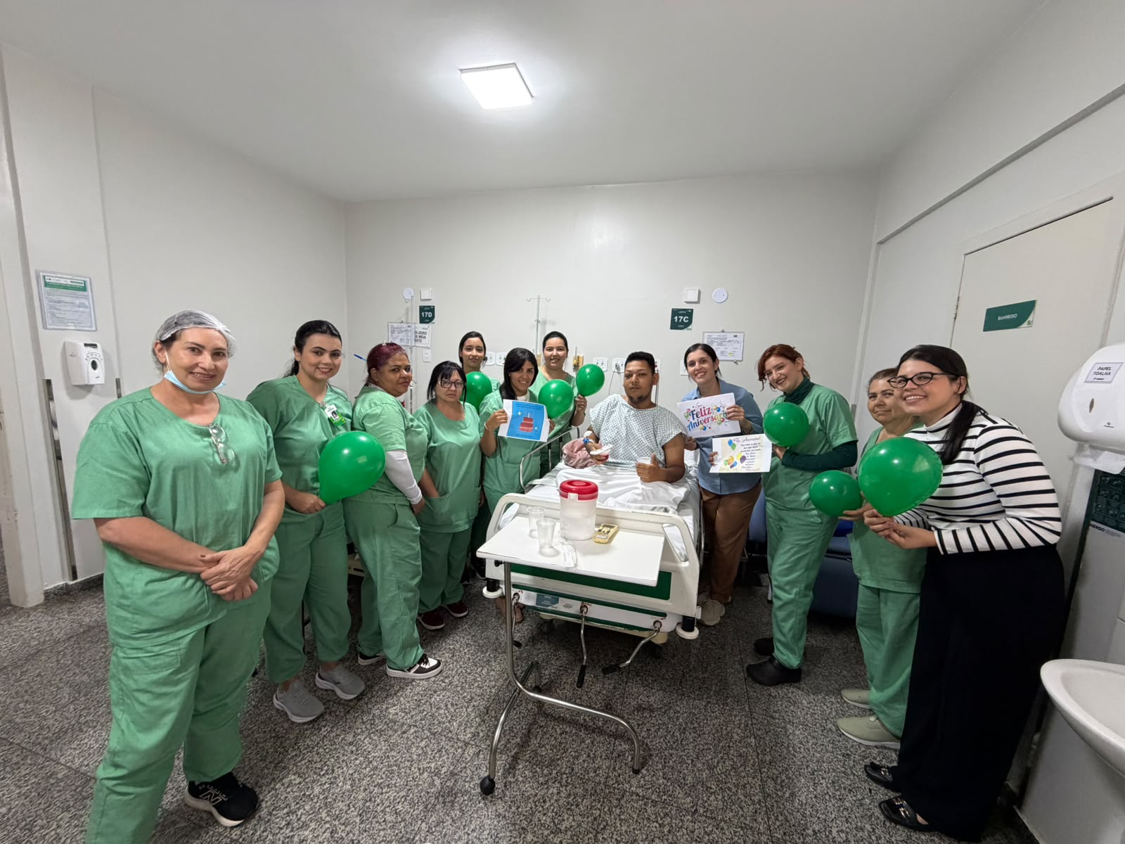 HERSO celebra aniversário de paciente durante internação