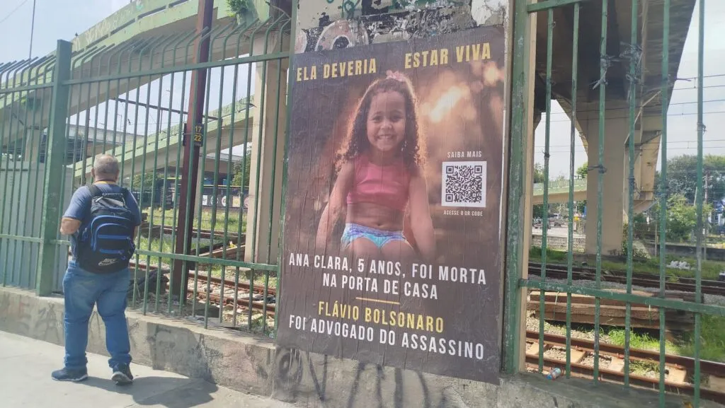 Faixas sobre caso Ana Clara surgem em SP e no Rio