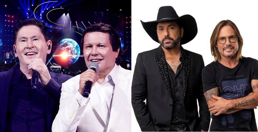 Edson & Hudson e Gian & Giovani se apresentam em Goiânia no mês de outubro