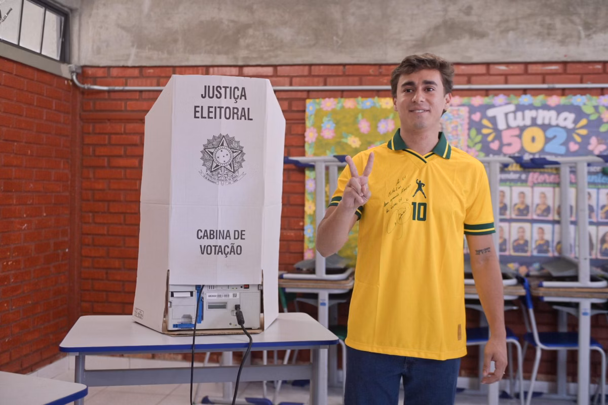 Nikolas Ferreira aposta em vitória de Flávio Bolsonaro: “Nem cogito perder”