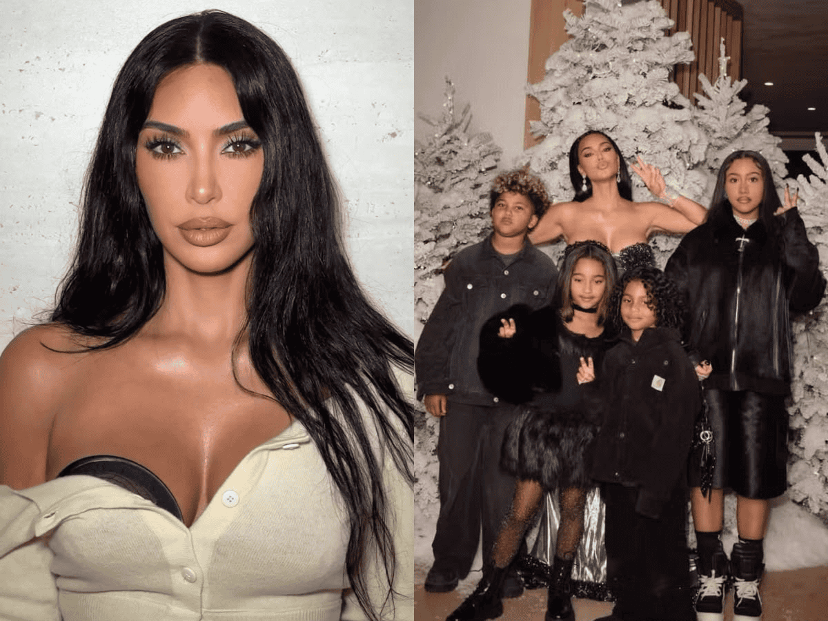 Kim Kardashian revela que conta com cinco babás para ajudar nos cuidados com os filhos